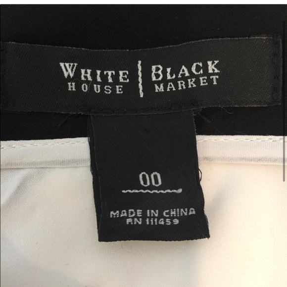 White House Black Market Striped Colorblock Mini Skirt Size 00 - Picture 2 of 6